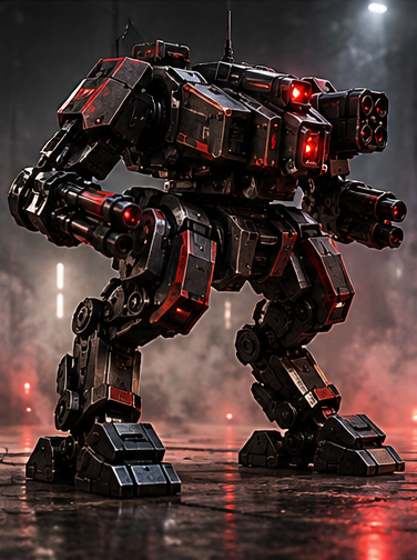 Team Black robot portrait: B0063R
