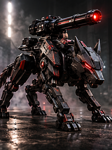 Team Black robot portrait: SP4RK