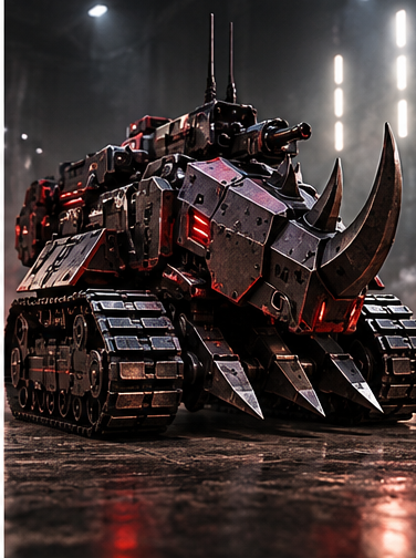 Team Black robot portrait: V1KT0R