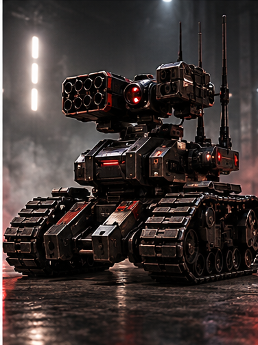 Team Black robot portrait: W3ND1