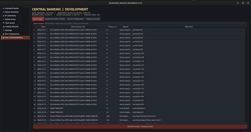 Developer Central Banking Ledger