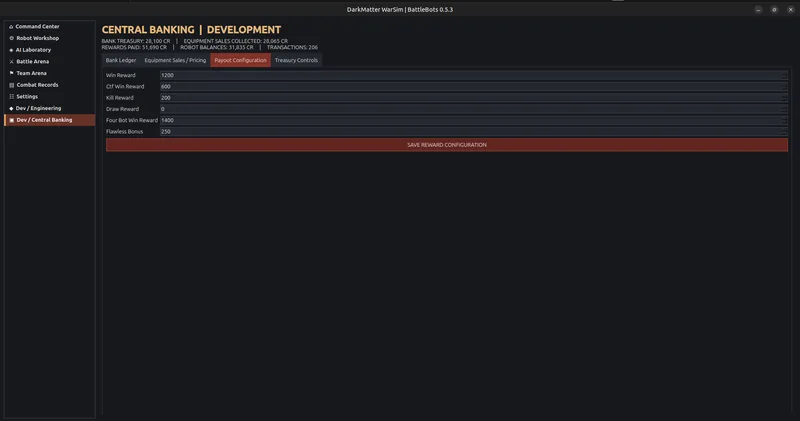 Developer Central Banking Payouts